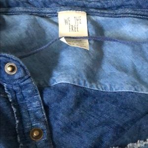 Free people soft “jean” like tunic